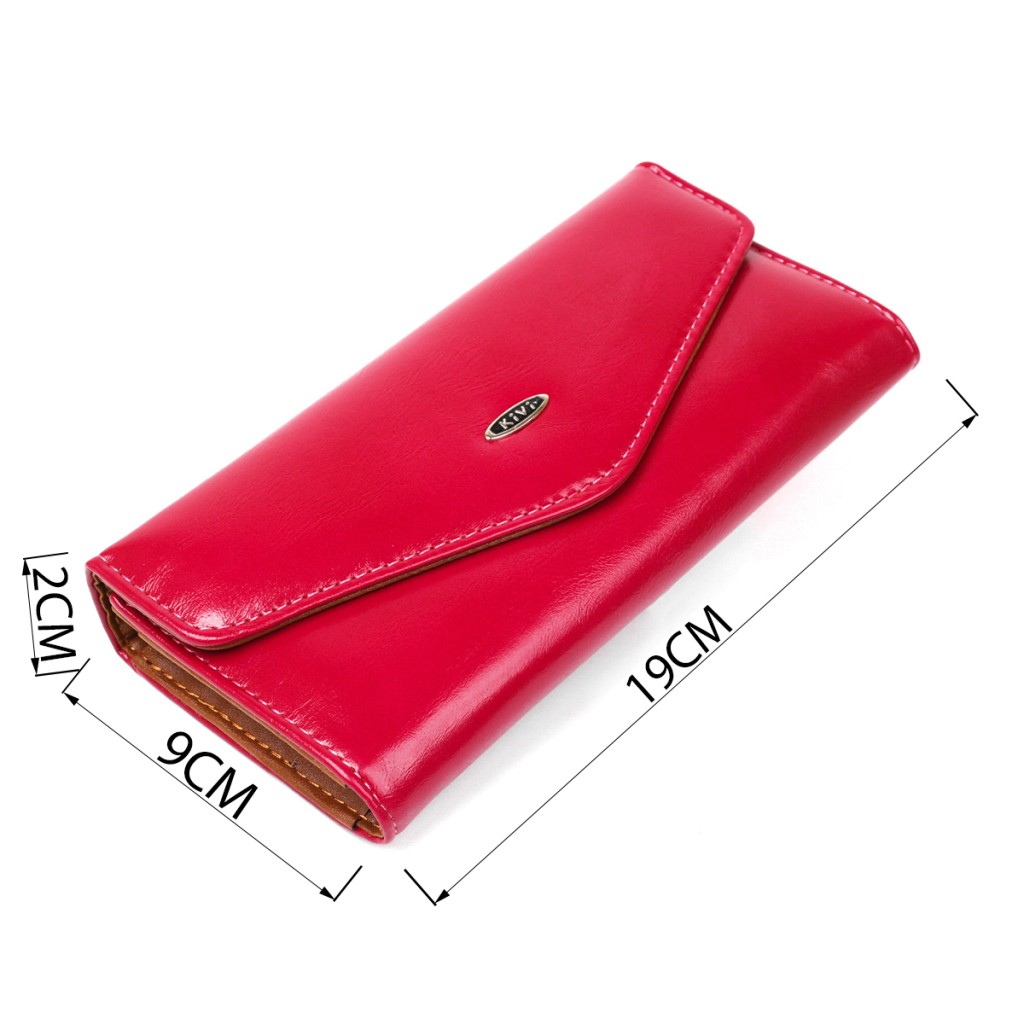 Гаманець Kivi З гладкої екошкіри Рожевий (19074) - зображення 4