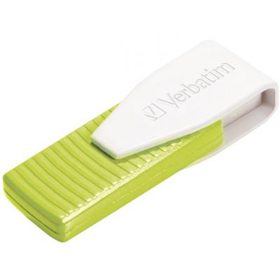 USB флеш накопичувач Verbatim 32GB STORE'N'GO SWIVEL GREEN USB 2.0 (49815) - зображення 3