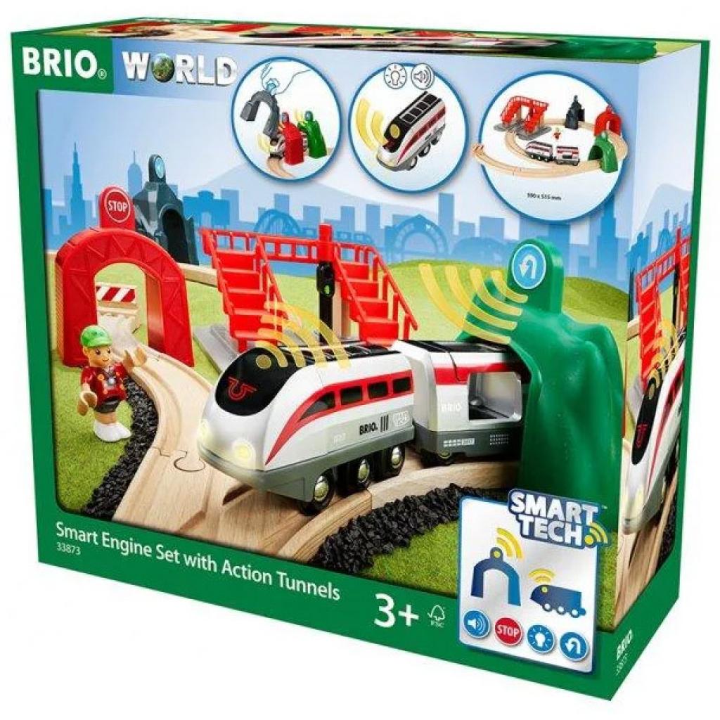 Залізниця Brio World Smart Tech з потягом і керуючими тонелями (33873) - зображення 1