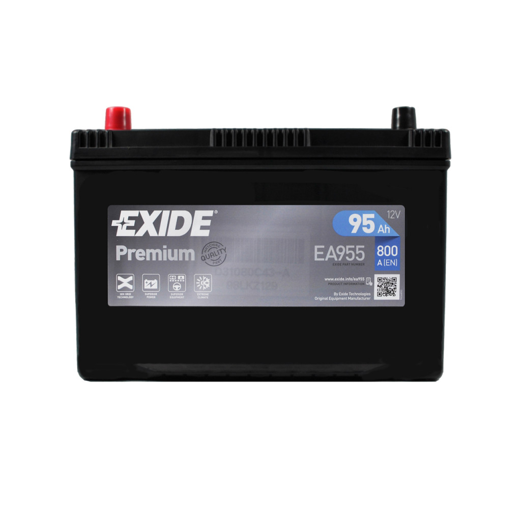 Акумулятор автомобільний EXIDE PREMIUM 95A (EA955) - изображение 1