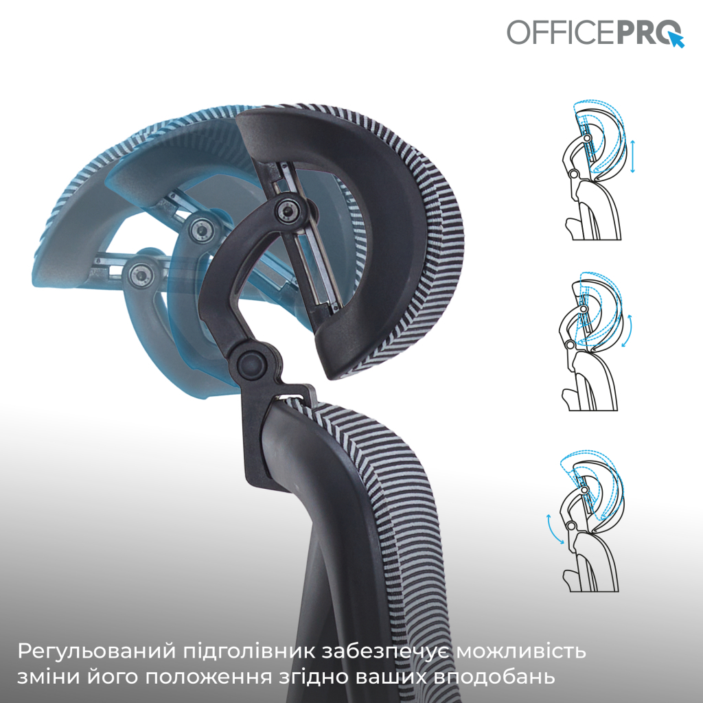 Офісне крісло OfficePro Atlas OC630-B-DG-DG (OC630-B-DG-DG) - зображення 12