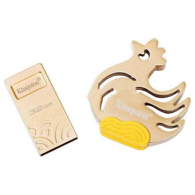 USB флеш накопичувач Kingston 32GB Rooster Metal Gold USB 3.1 (DTCNY17/32GB) - зображення 3
