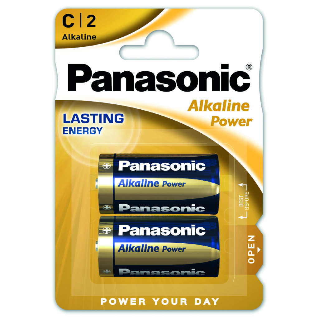 Батарейка Panasonic C LR14 Alkaline Power * 2 (LR14REB/2BP) - зображення 1