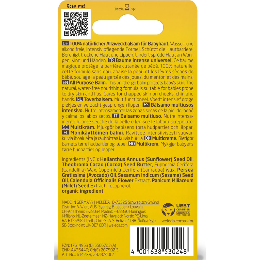 Бальзам для дітей Weleda Календула Чарівний Універсальний 25 г (4001638530248) - изображение 4