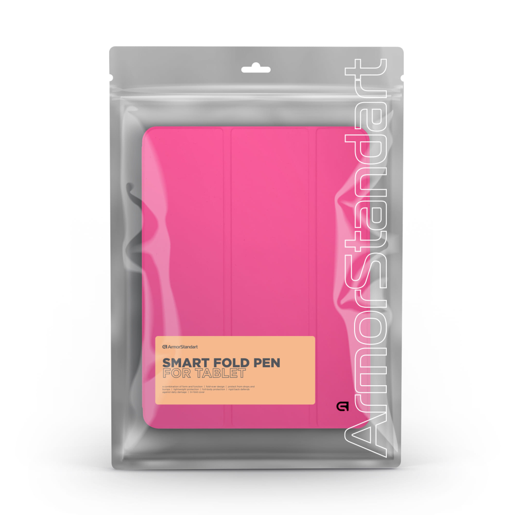 Чохол до планшета Armorstandart Smart Fold Pen Xiaomi Redmi Pad Pro / Poco Pad Rose Red (ARM81436) - зображення 8