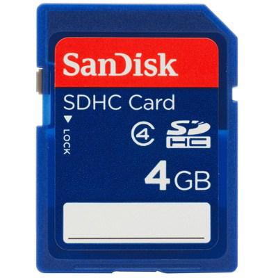 Карта пам'яті SanDisk 4Gb SDHC class 4 (SDSDB-004G-B35) - зображення 1