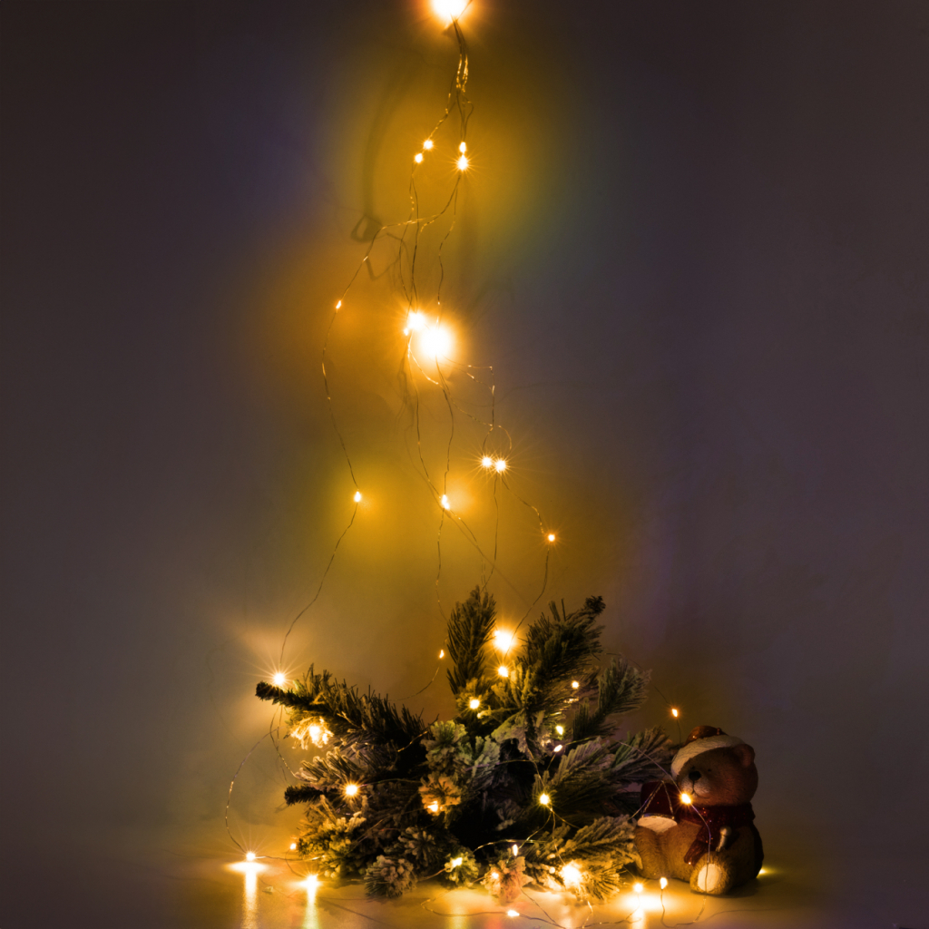 Гірлянда YES! Fun Пучок на мідному дроті 50 LED Тепло-біла 1 м Статична На батарейках (975013) - зображення 4