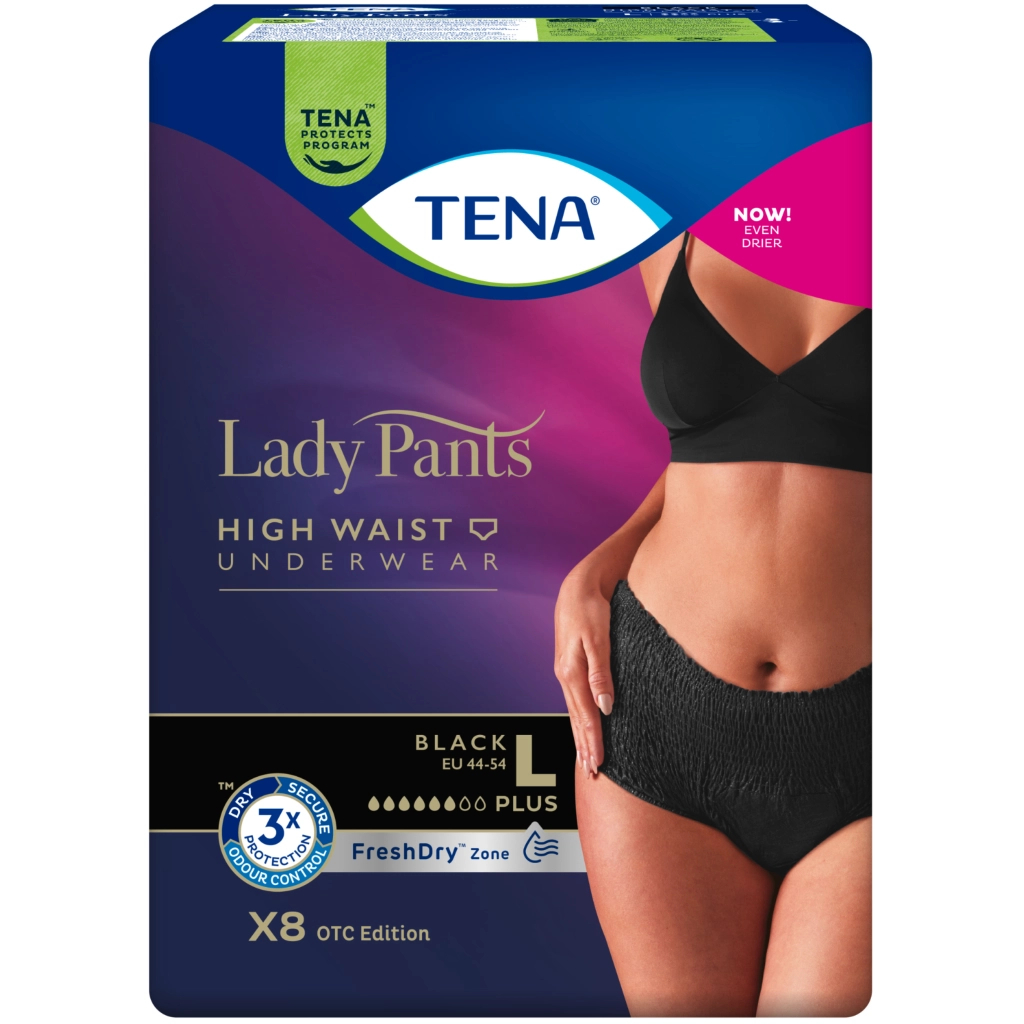 Підгузки для дорослих Tena Lady Pants Plus L для жінок Large 8 шт Black (7322541130750) - зображення 2