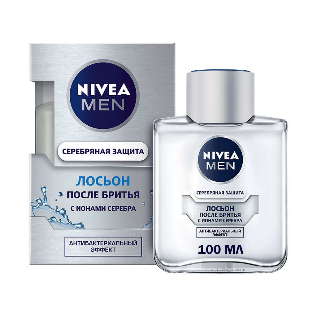 Лосьйон після гоління Nivea Men Срібний захист з іонами срібла 100 мл (4005808539789/4005808539604) - изображение 2
