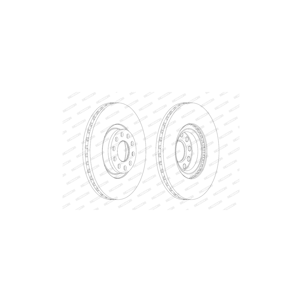 Гальмівний диск FERODO DDF1983C-1 - зображення 1