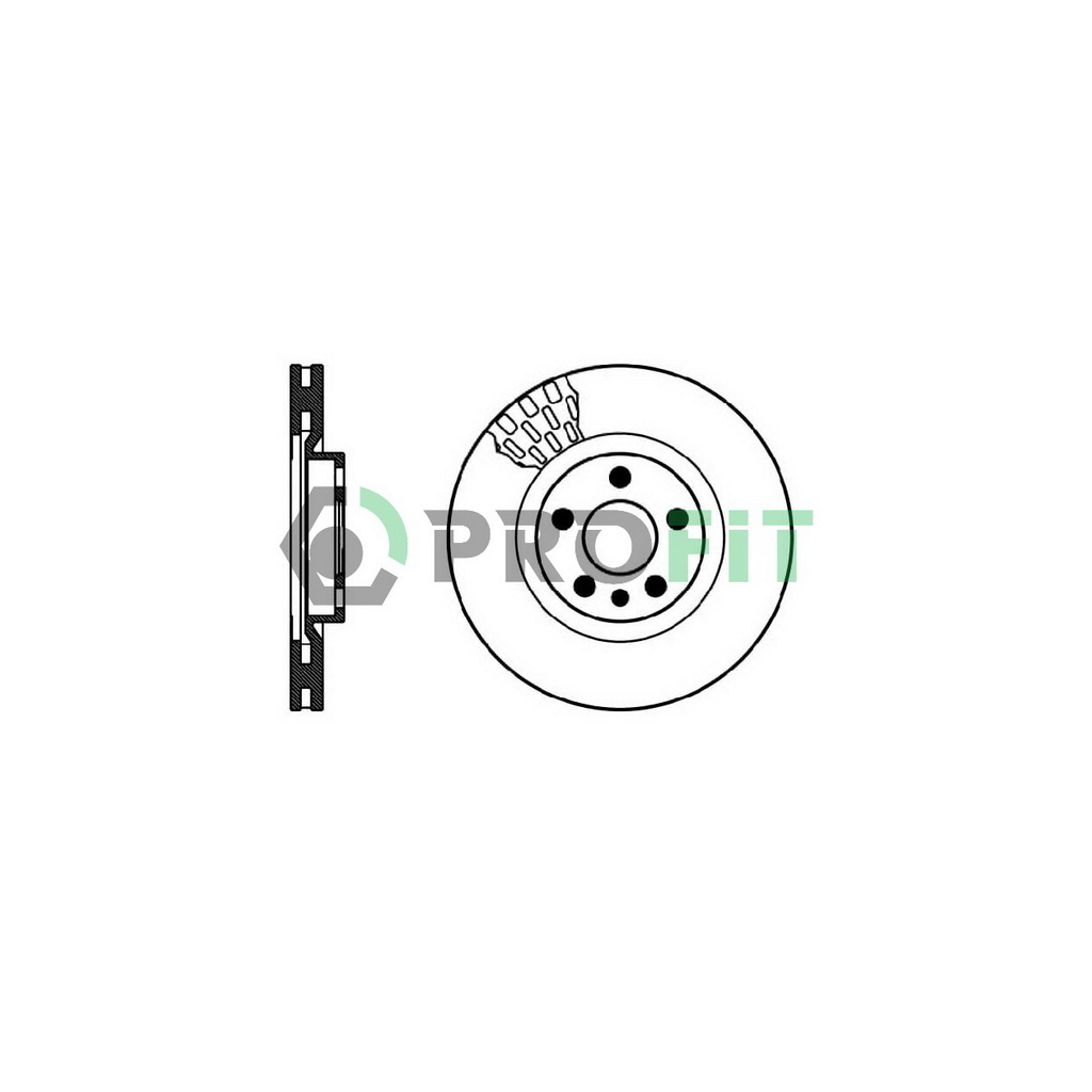 Гальмівний диск Profit 5010-0760 - зображення 1