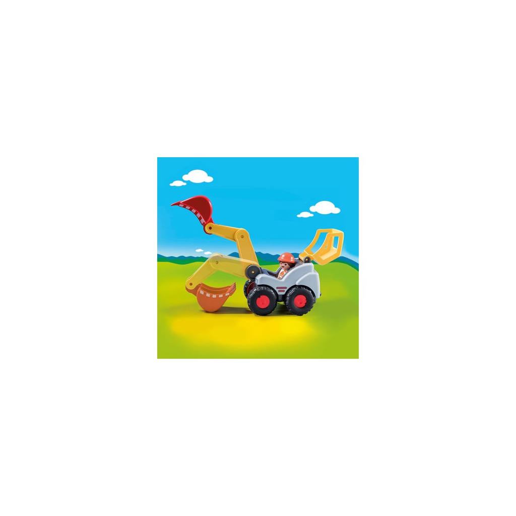 Конструктор Playmobil 1.2.3 Екскаватор з ковшем (70125) - зображення 5