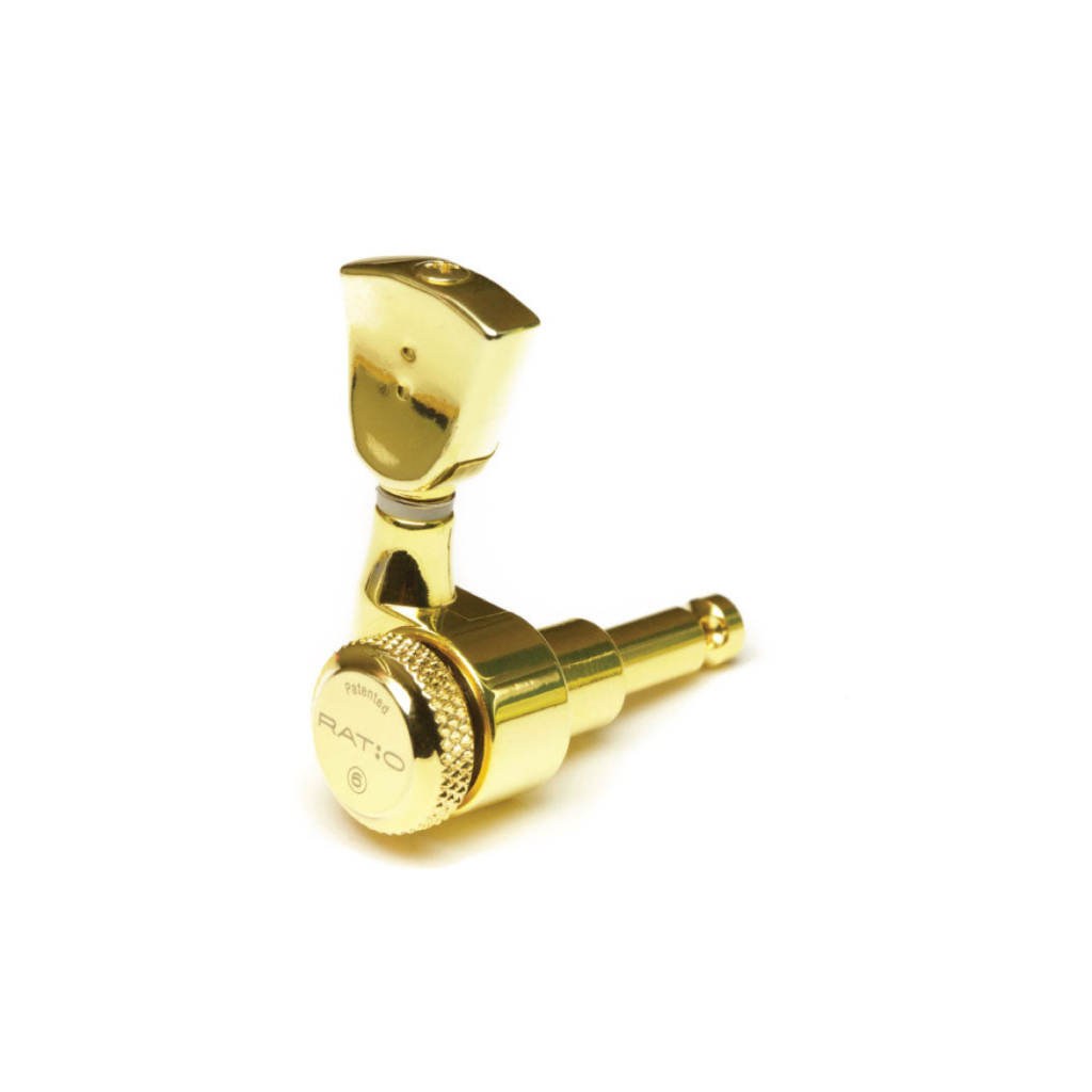Кілки для гітари Graph Tech PRL-8441-G0 Acoustic Locking 3 + 3 Vintage Gold (235527) - зображення 1
