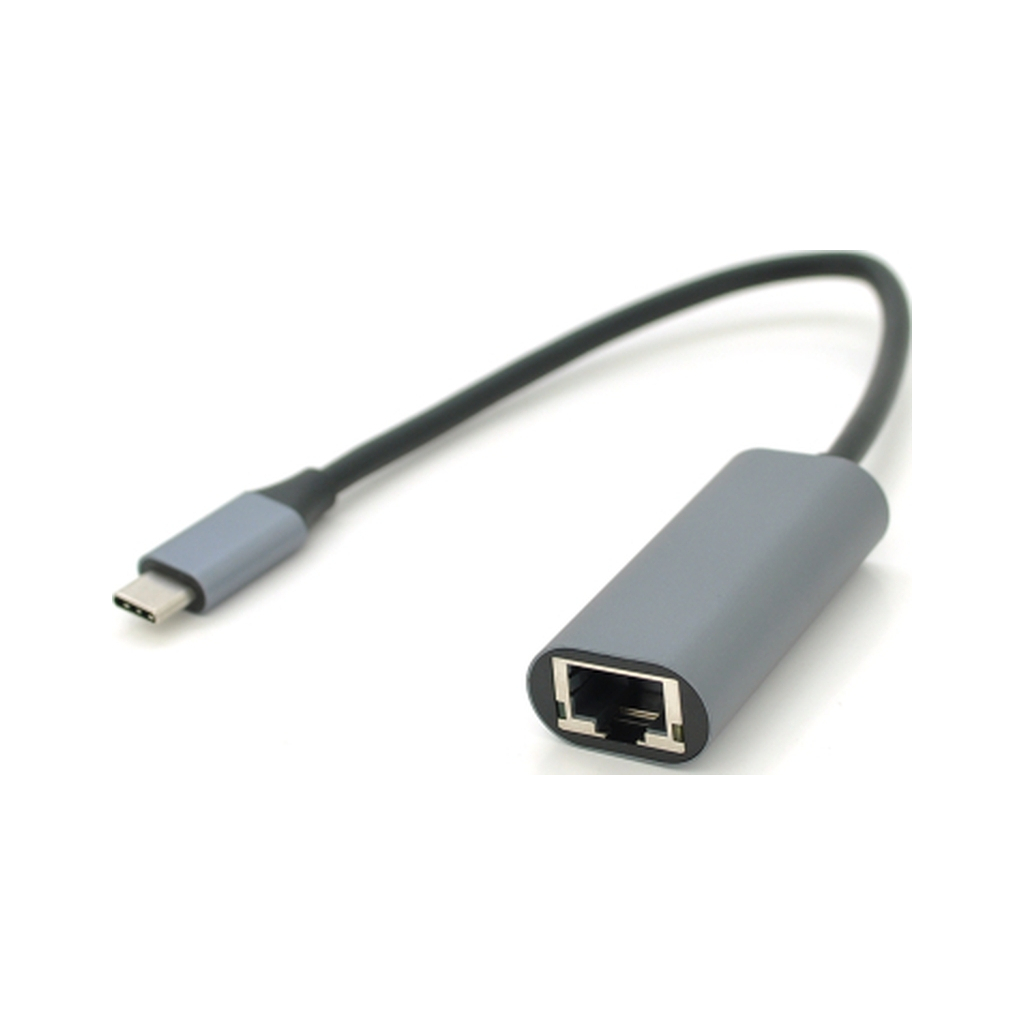 Перехідник USB-C to RJ45 0.18m 1000Mbps gray Voltronic (YT-Type-C(M)/RJ-45(F)-G/27033) - зображення 3