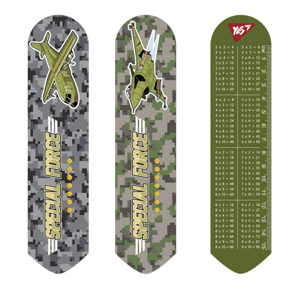 Закладки для книг Yes 2D Military зелена (708145) - зображення 1