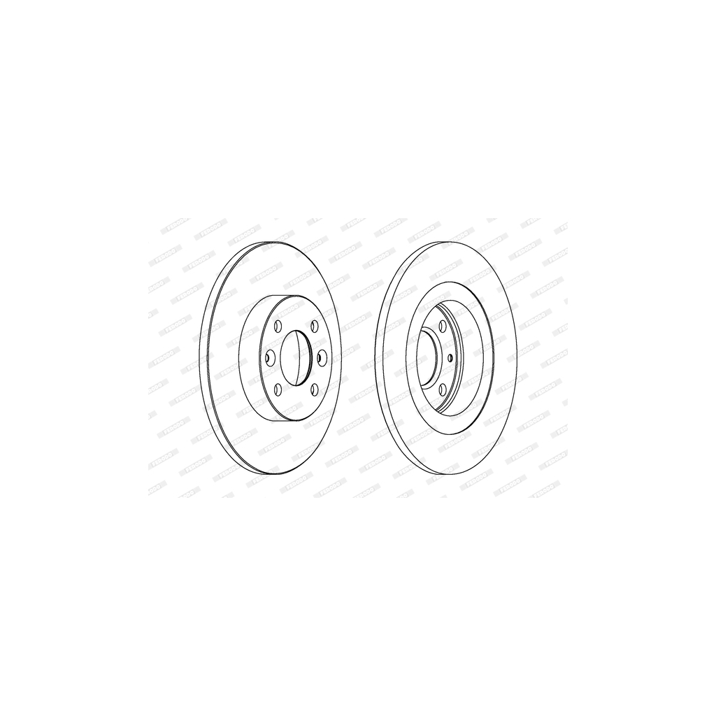 Гальмівний диск FERODO DDF1502 - зображення 1