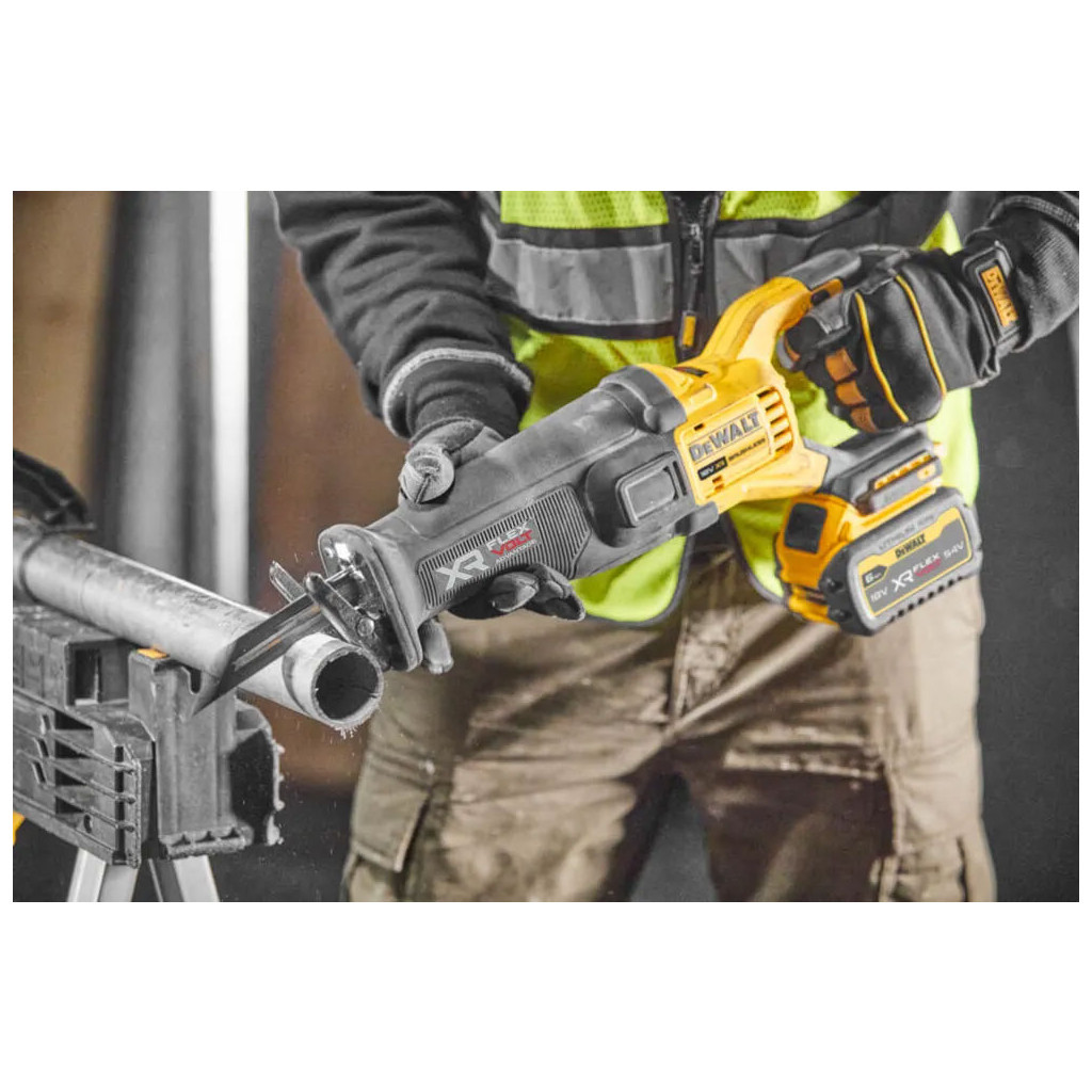 Шабельна пила DeWALT 18В XR Li-lon 6 Аг, 0 - 3000 хід/хв, кейс TSTAK (DCS386T1) - зображення 7
