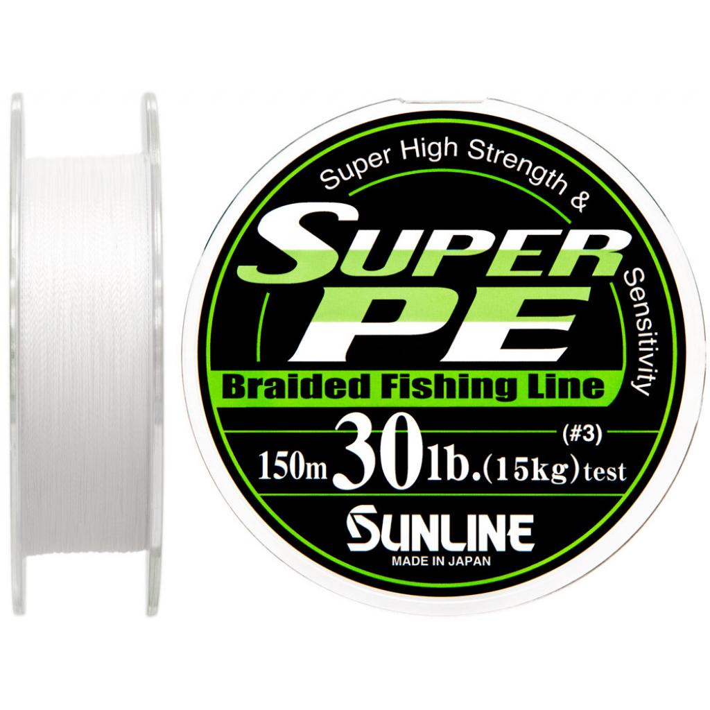 Шнур Sunline Super PE 150м білий 0.28мм 30LB/15кг (1658.01.64) - зображення 1