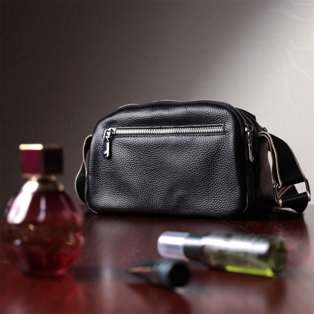 Сумка Vintage З натуральної шкіри Чорна (22592) - зображення 12