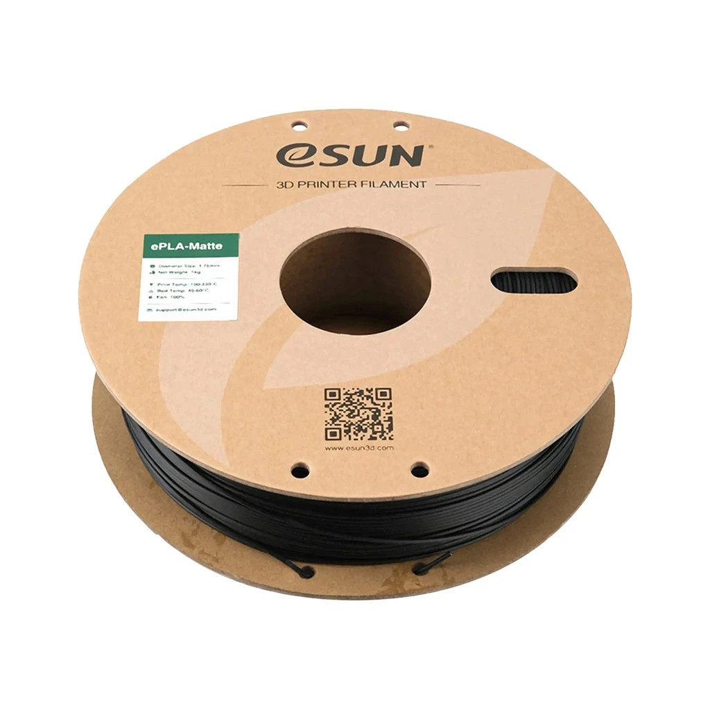 Пластик для 3D-принтера eSUN PLA+, 1.75мм, 1кг, black (PLA+P175B1) - зображення 2
