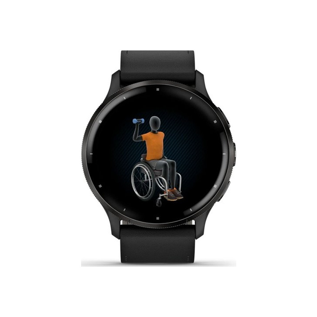 Смарт-годинник Garmin Venu 3, Black + Slate, Leather, GPS (010-02784-52) - зображення 8