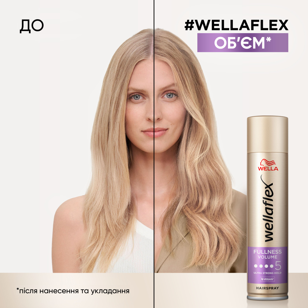 Лак для волосся WellaFlex Fullness Volume 5 Ultra Strong Hold 250 мл (4056800912452) - изображение 3