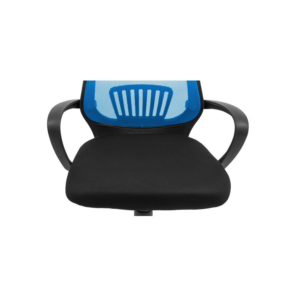 Офісне крісло Richman Стар Хром Піастра Сітка чорна + синя (ADD0003154) - зображення 6