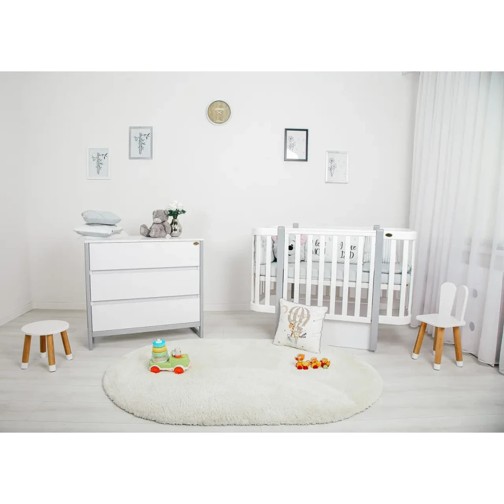 Ліжечко Angelo Magic біле (біло-сіре) 120х60 (12001) - зображення 8