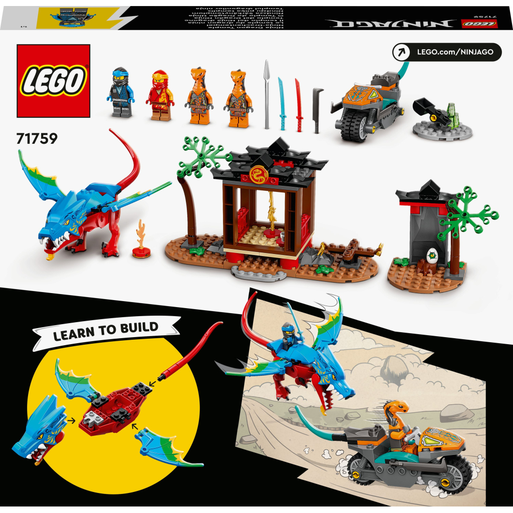 Конструктор LEGO Ninjago Храм ніндзя-дракона 161 деталь (71759) - зображення 10