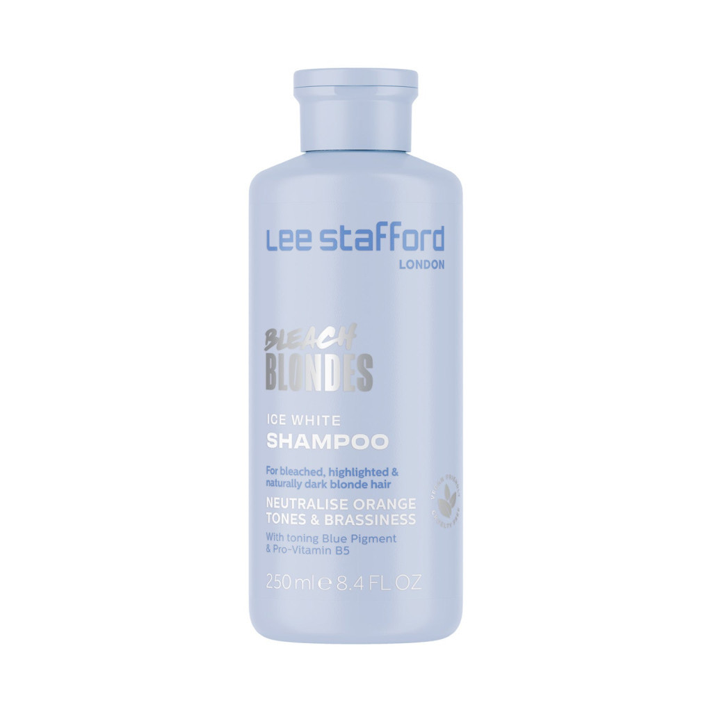 Шампунь Lee Stafford Bleach Blondes Ice White Toning Shampoo 250 мл (5060282705579) - зображення 1