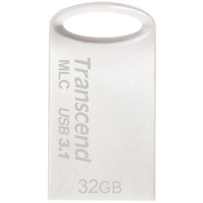 USB флеш накопичувач Transcend 32GB JetFlash 720 Silver Plating USB 3.1 (TS32GJF720S) - зображення 1