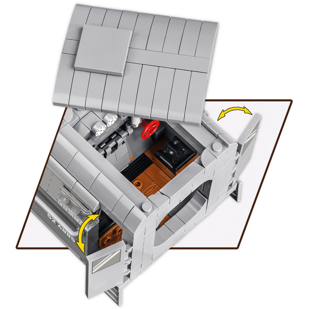 Конструктор Cobi Локомотив Kriegslokomotive Class 52 1:35, 2476 деталей (COBI-6281) - зображення 6