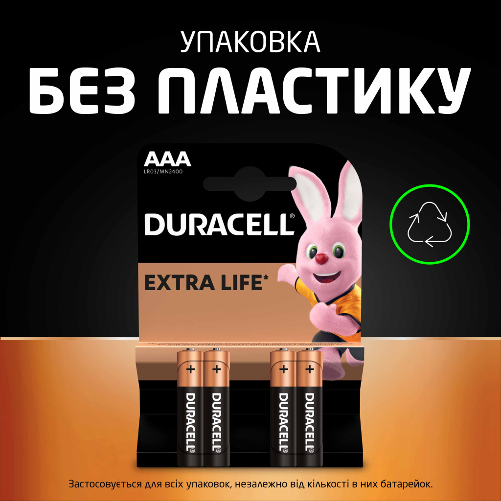 Батарейка Duracell AAA лужні 2 шт. в упаковці (5000394058170 / 81484984) - изображение 7