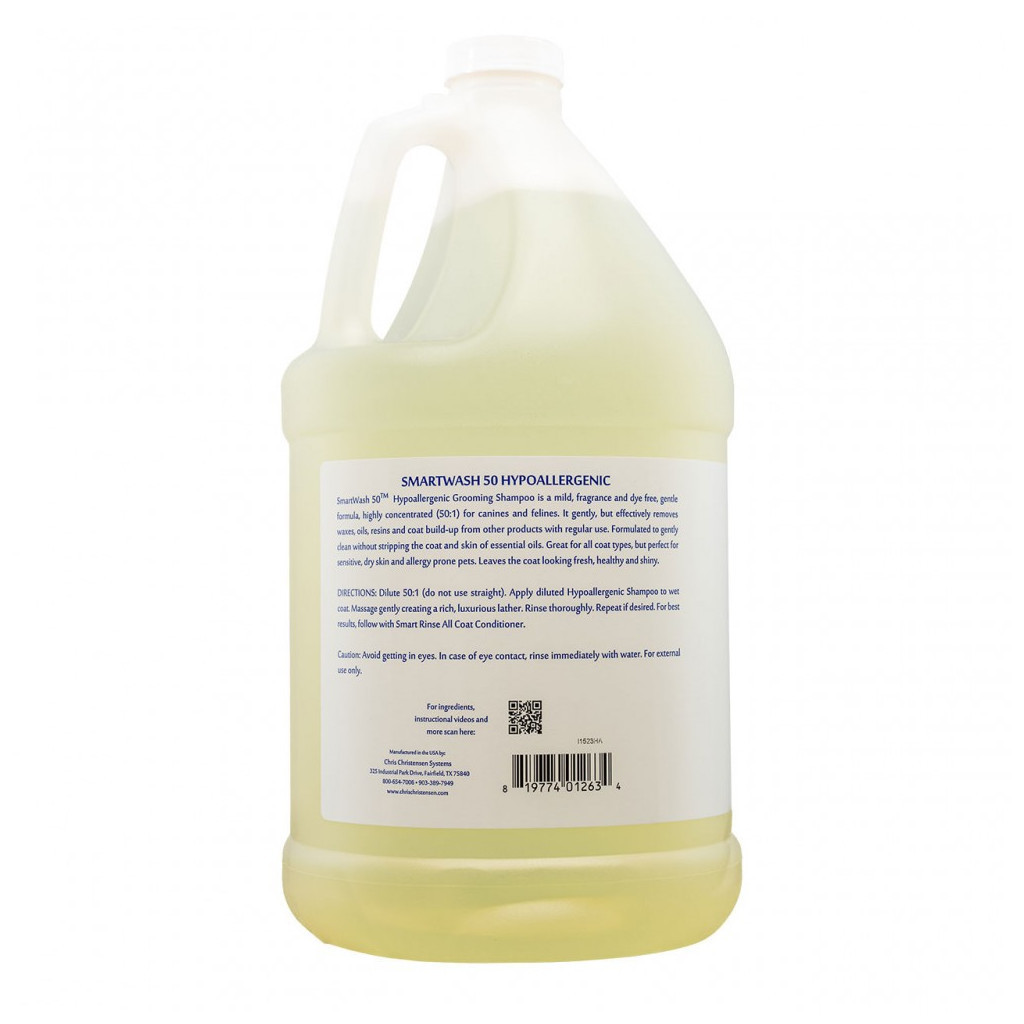Шампунь для тварин Chris Christensen Smartwash 50 гіпоалергенний 3.8 л (819774012634) - зображення 2