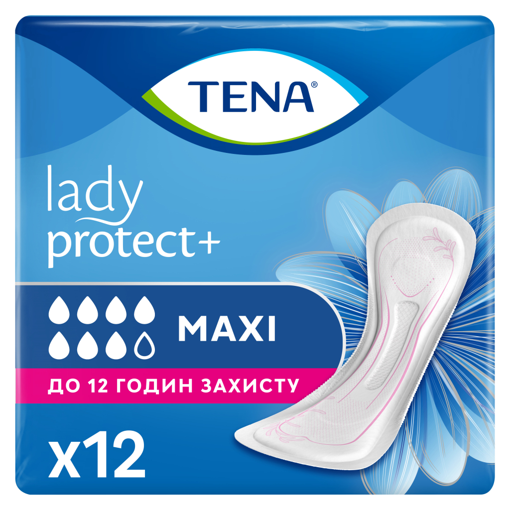 Урологічні прокладки Tena Lady Maxi 12 шт. (7322540593143) - зображення 1