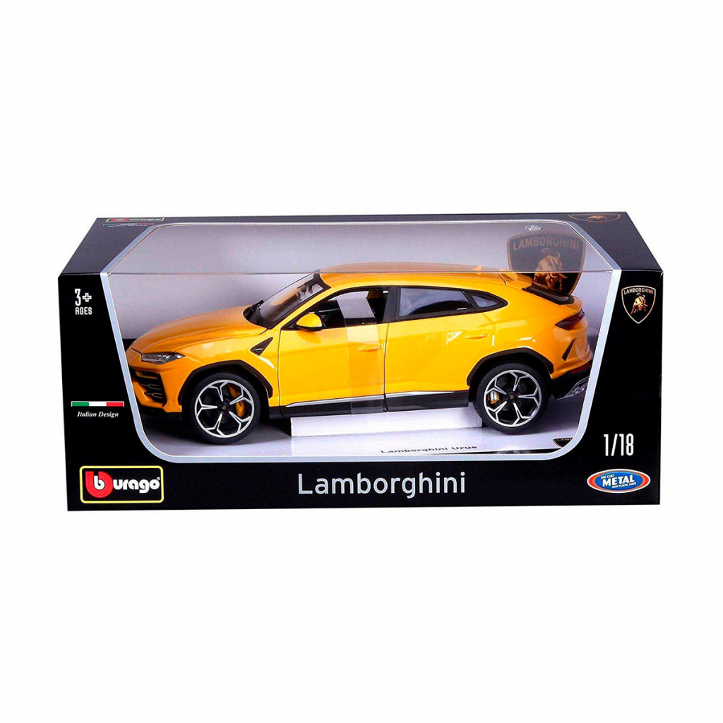 Машина Bburago Lamborghini Urus 118 Жовта (18-11042Y) - зображення 9