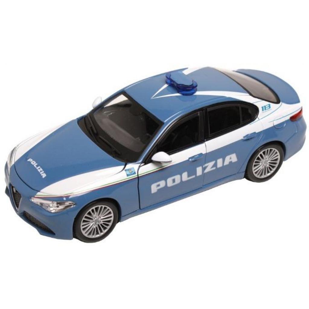 Машина Bburago ALFA ROMEO GIULIA POLIZIA синий, 1:24 от 3 до 5 лет (18-21085) - зображення 2