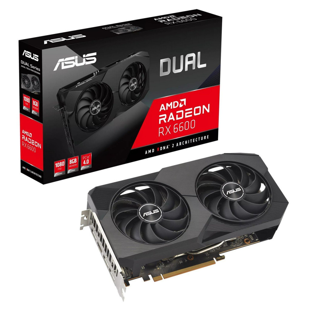 Відеокарта ASUS Radeon RX 6600 8Gb DUAL (DUAL-RX6600-8G-V2) - зображення 6