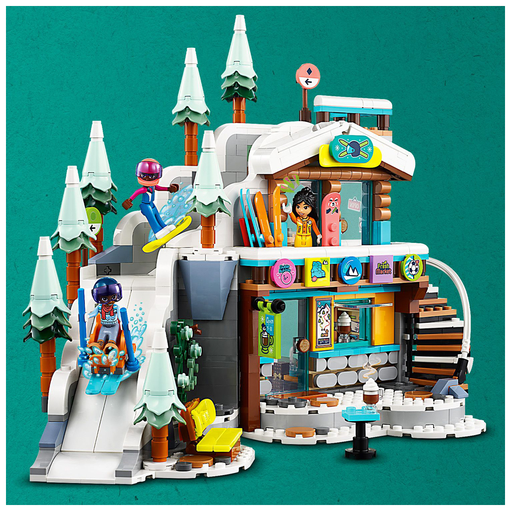 Конструктор LEGO Friends Святкова гірськолижна траса й кафе 980 деталей (41756) - зображення 6