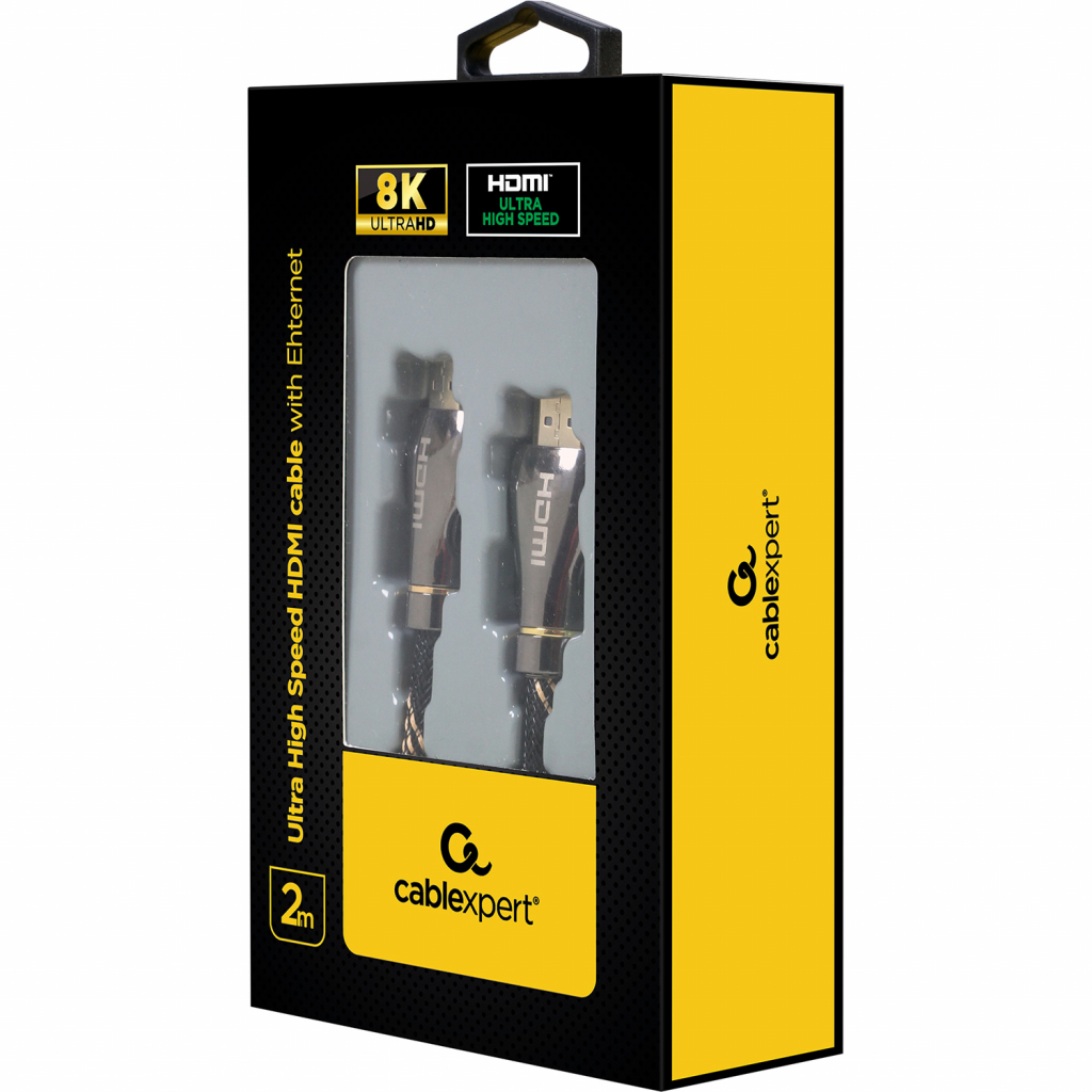 Кабель мультимедійний HDMI to HDMI 2.0m V.2.1 Premium Cablexpert (CCBP-HDMI8K-2M) - зображення 3