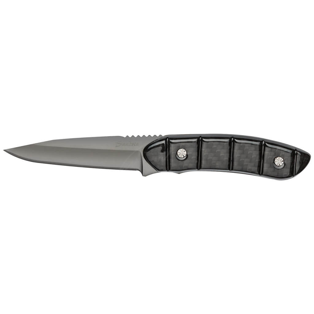 Ніж Sandrin Knives Explorer Black Diamond CF (EBDCF) - зображення 1