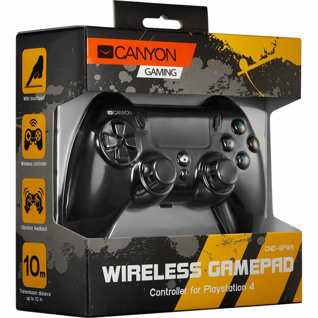 Геймпад Canyon CND-GPW5 Wireless PS4/PC Black (CND-GPW5) - зображення 4