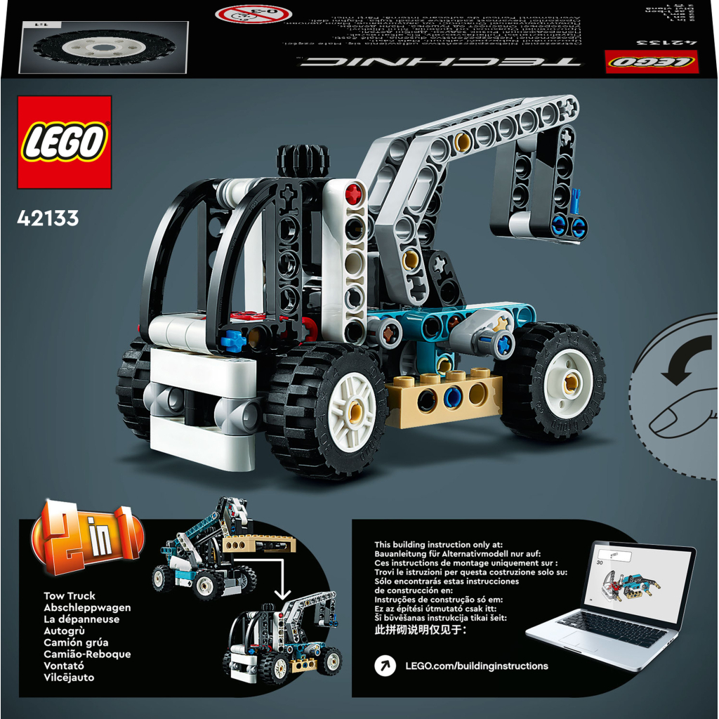 Конструктор LEGO Technic Телескопічний навантажувач 143 деталей (42133) - зображення 10
