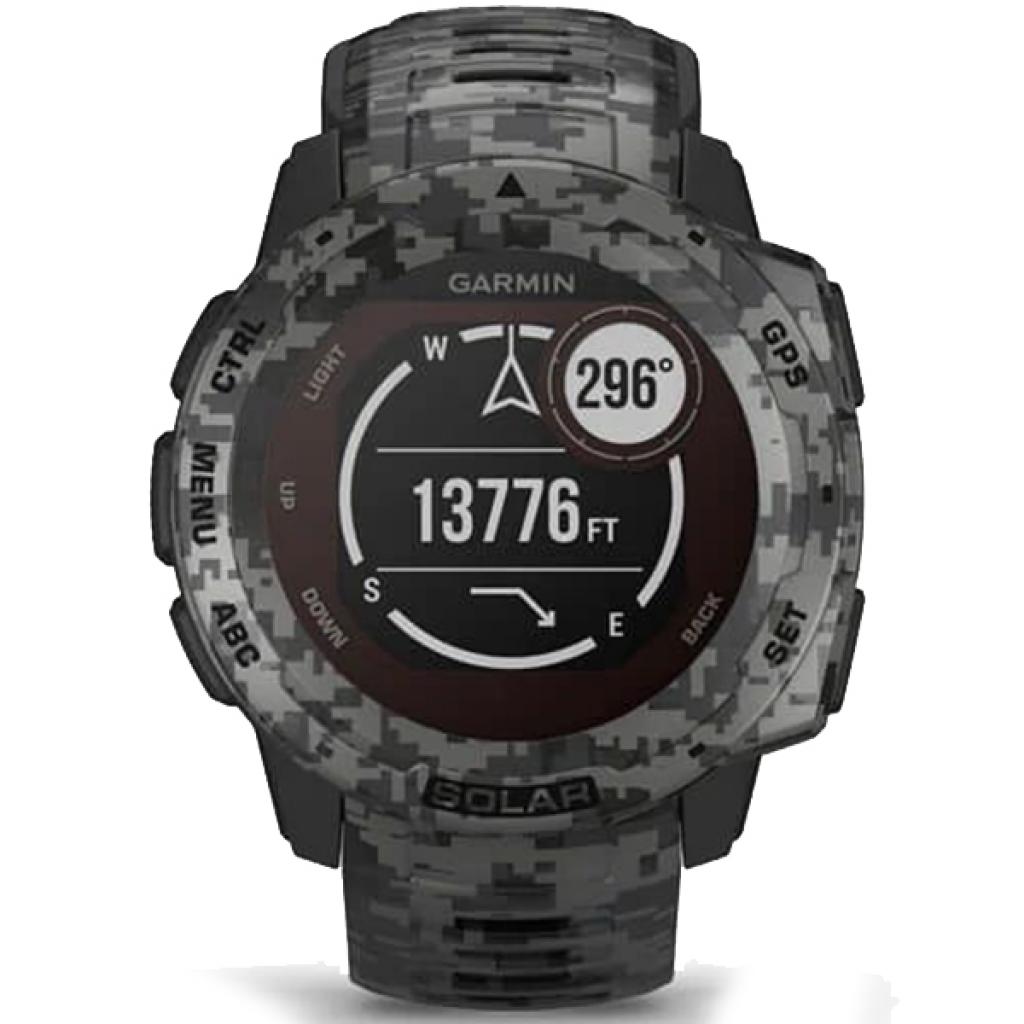 Смарт-годинник Garmin Instinct Solar, Camo Edition, Graphite Camo (010-02293-05) - зображення 9