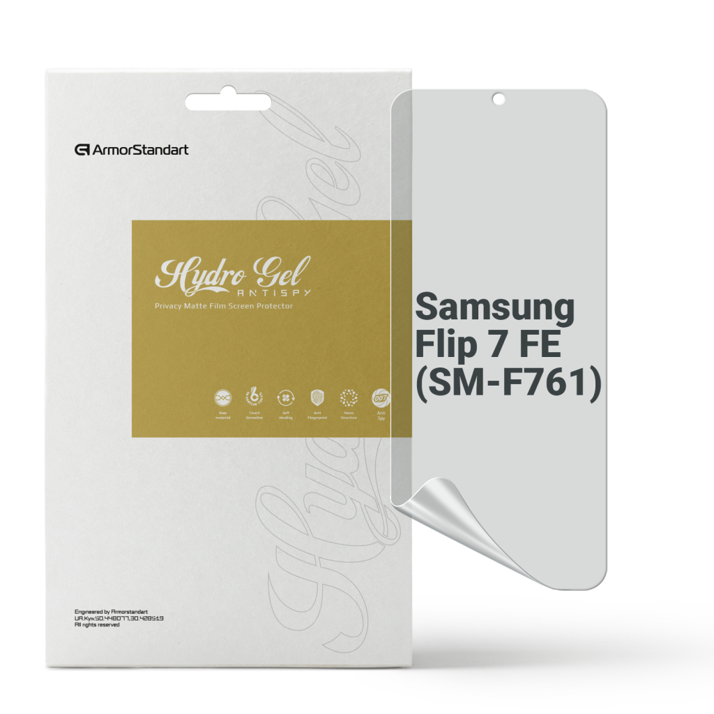 Плівка захисна Armorstandart Hydrogel Anti-spy Samsung Flip 7 FE (SM-F761) (ARM87454) - зображення 1