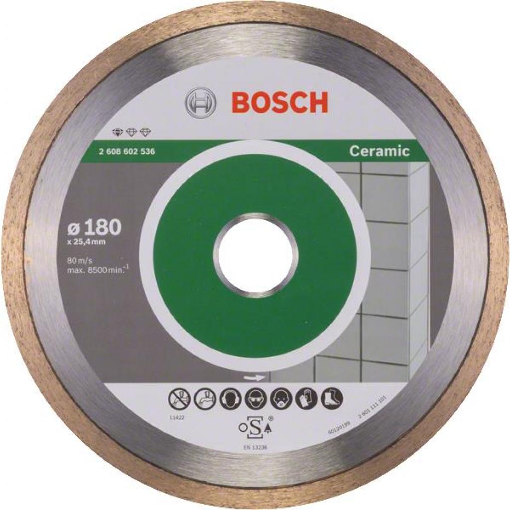 Круг відрізний Bosch Standard for Ceramic 180-25.4 (2.608.602.536) - зображення 1