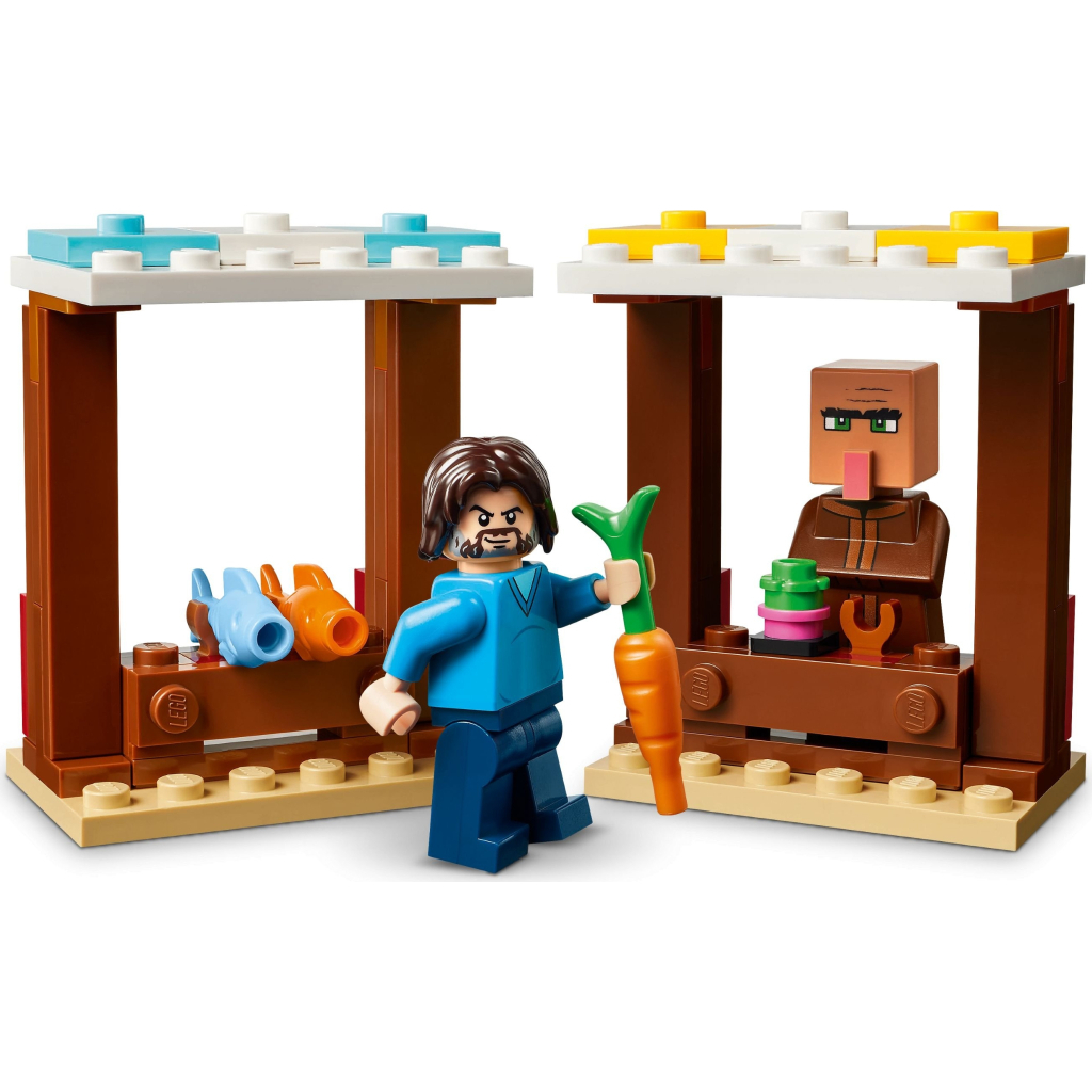 Конструктор LEGO Minecraft Напад на село з повітряною кулею Ґаст (21273) - зображення 7