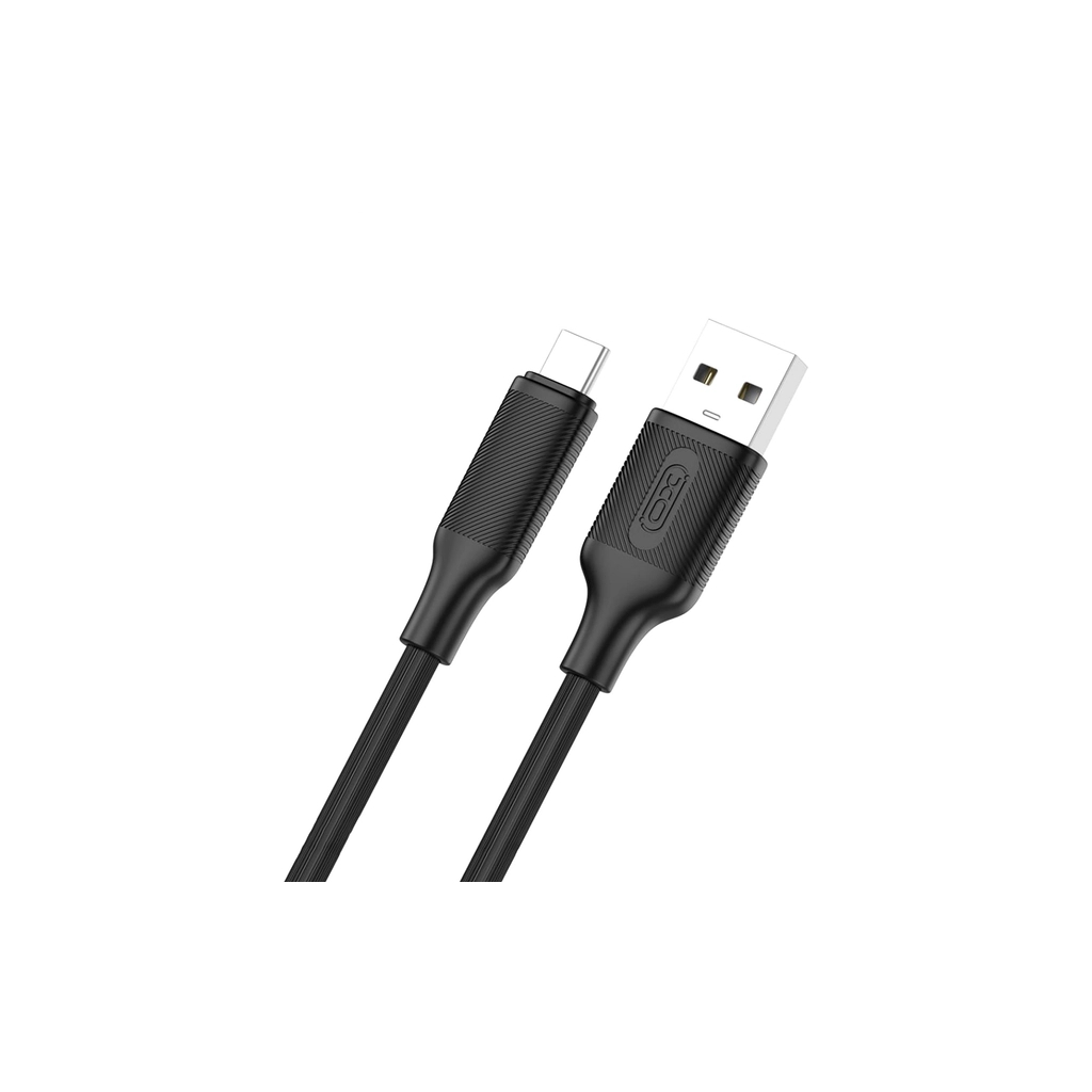 Дата кабель USB 2.0 AM to USB-C 1.0m black XO (NB265-AC.black) - зображення 2