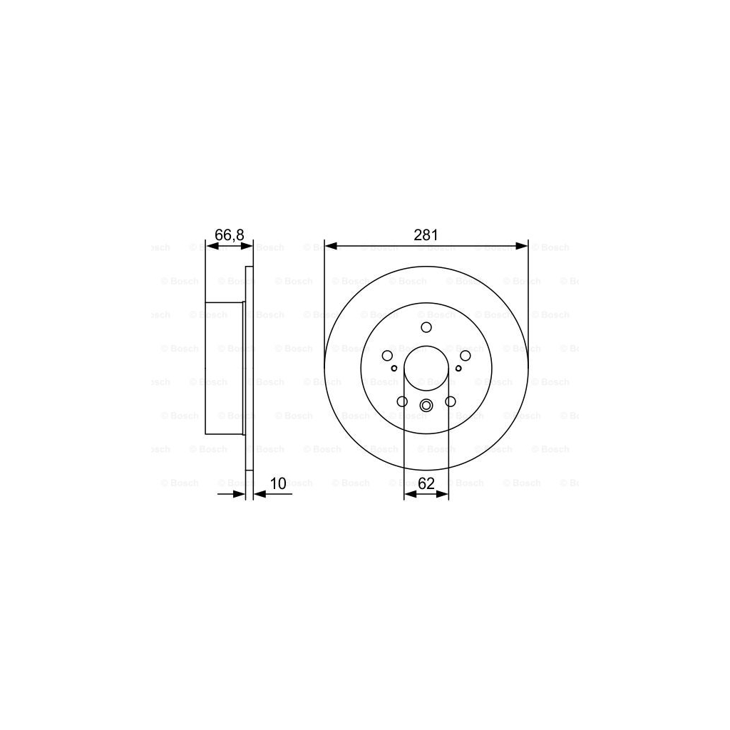 Гальмівний диск Bosch 0 986 479 W38 - зображення 1