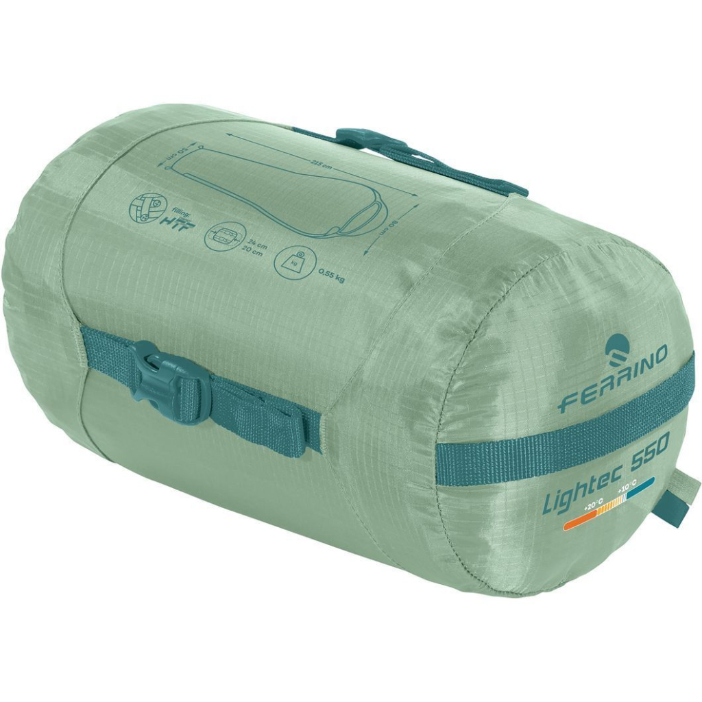 Спальний мішок Ferrino Lightec 550 +20°C Green (86153QVV) (931762) - зображення 2